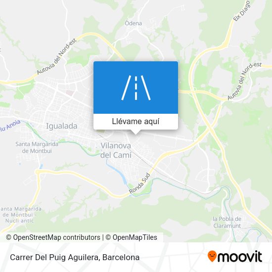 Mapa Carrer Del Puig Aguilera