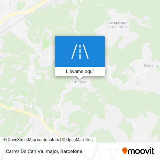 Mapa Carrer De Can Vallmajor