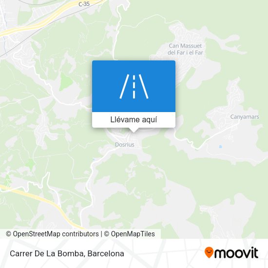 Mapa Carrer De La Bomba
