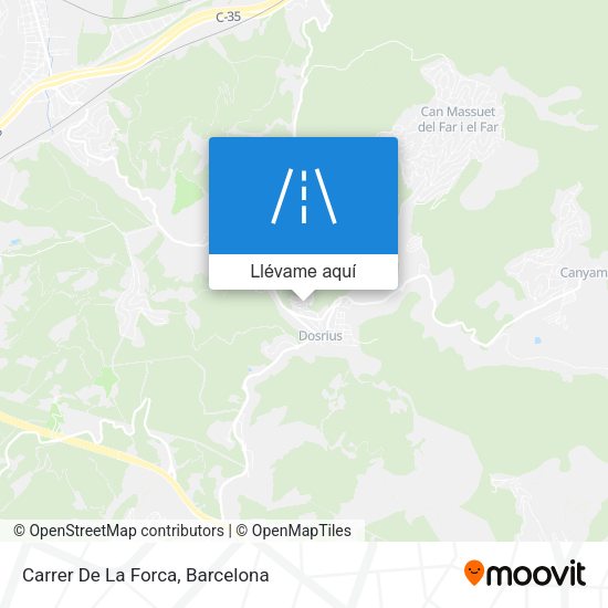 Mapa Carrer De La Forca