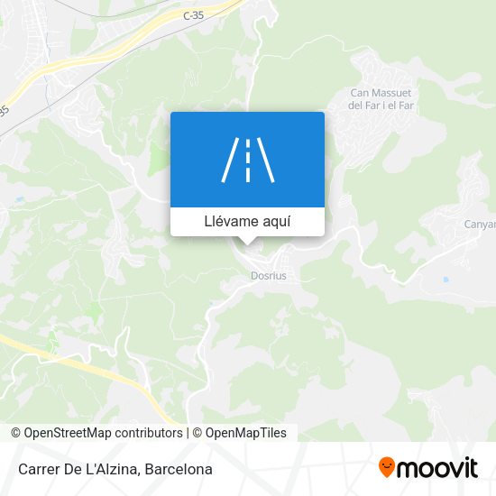 Mapa Carrer De L'Alzina