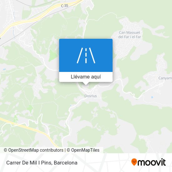 Mapa Carrer De Mil I Pins