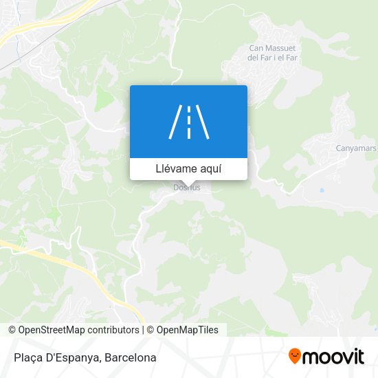 Mapa Plaça D'Espanya