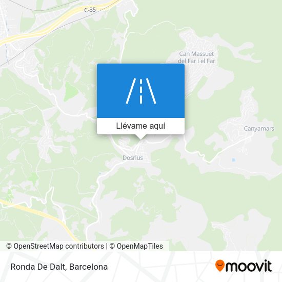 Mapa Ronda De Dalt