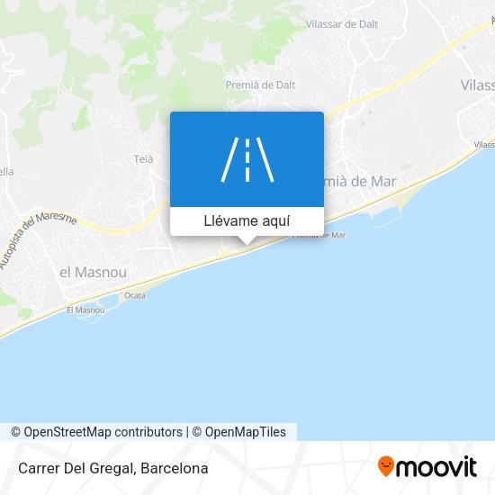 Mapa Carrer Del Gregal