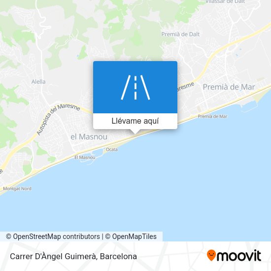 Mapa Carrer D'Àngel Guimerà