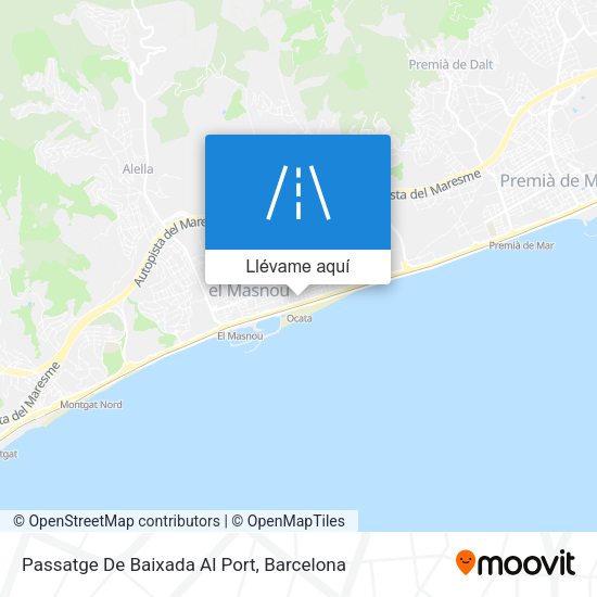 Mapa Passatge De Baixada Al Port