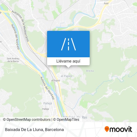 Mapa Baixada De La Lluna
