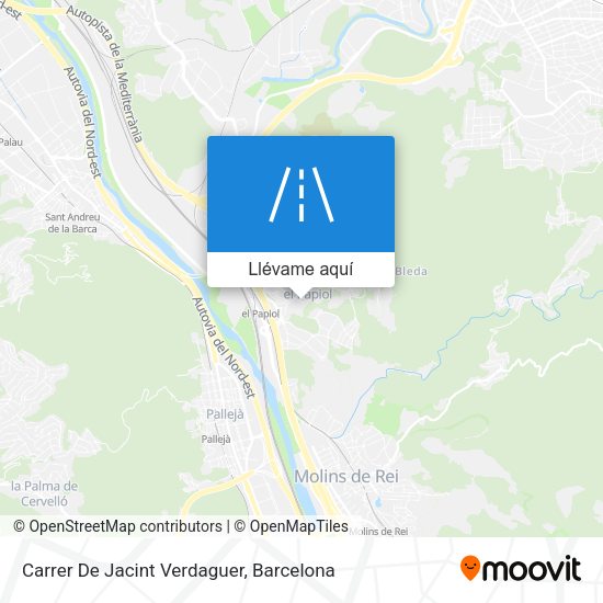 Mapa Carrer De Jacint Verdaguer