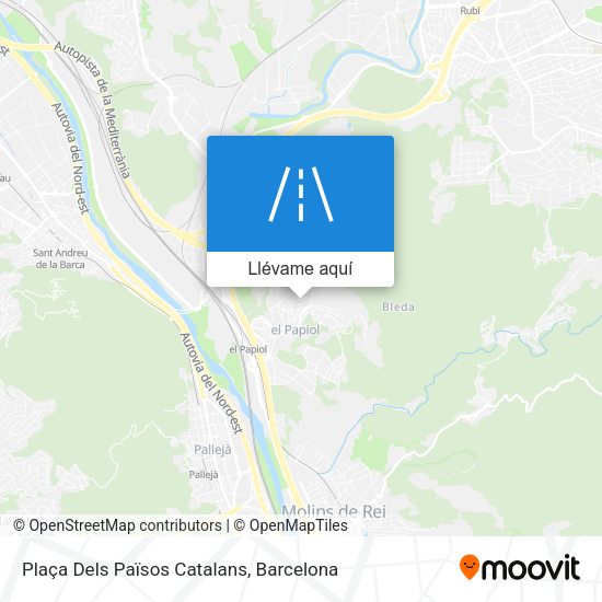 Mapa Plaça Dels Països Catalans