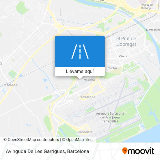 Mapa Avinguda De Les Garrigues