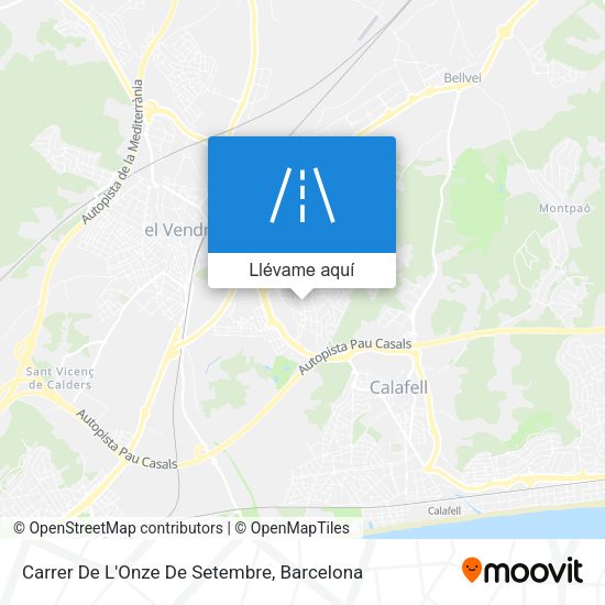 Mapa Carrer De L'Onze De Setembre