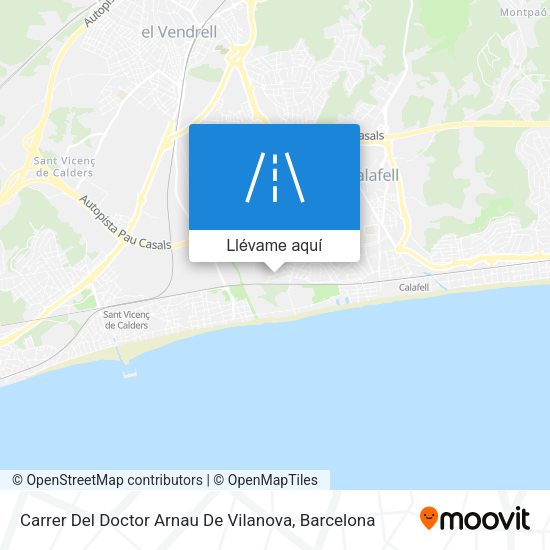 Mapa Carrer Del Doctor Arnau De Vilanova