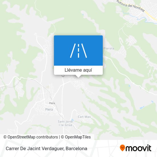 Mapa Carrer De Jacint Verdaguer