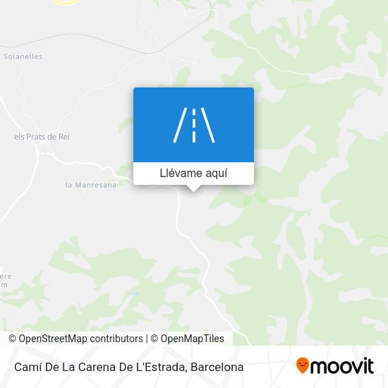 Mapa Camí De La Carena De L'Estrada