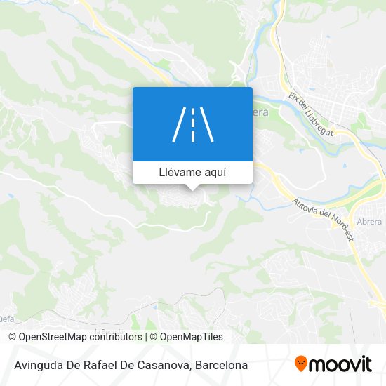 Mapa Avinguda De Rafael De Casanova