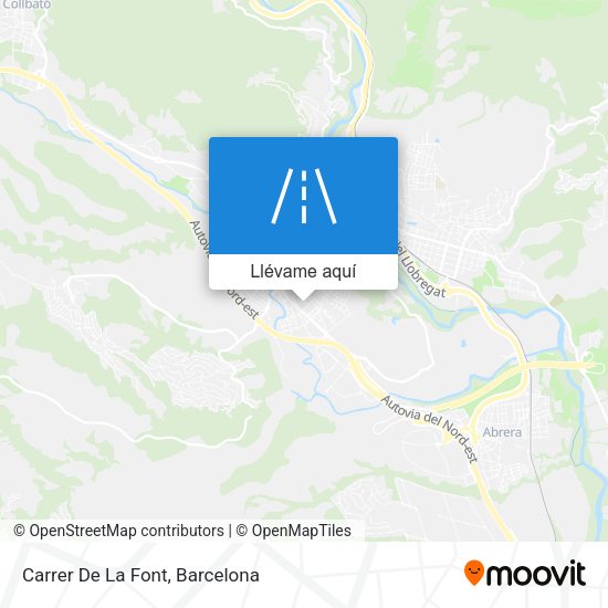 Mapa Carrer De La Font