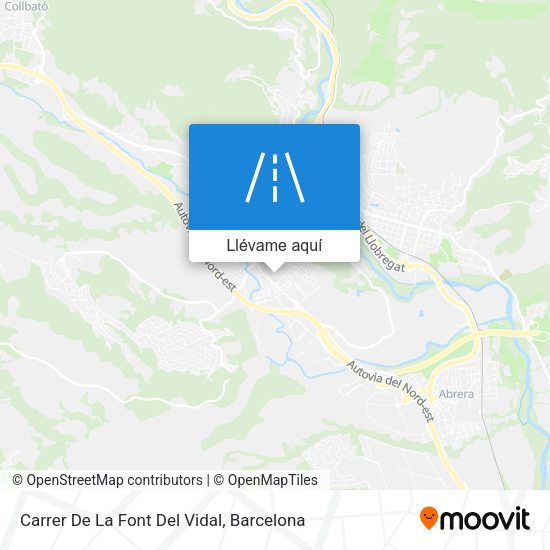 Mapa Carrer De La Font Del Vidal