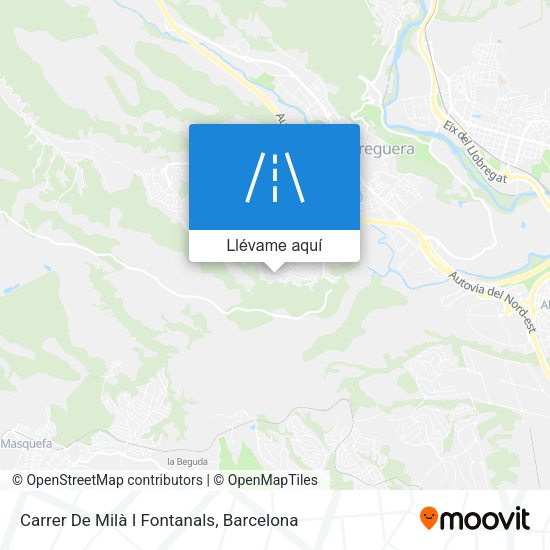 Mapa Carrer De Milà I Fontanals