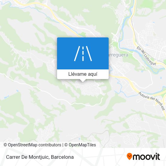 Mapa Carrer De Montjuic