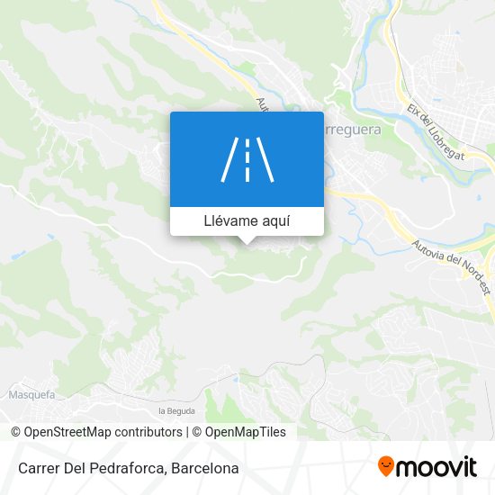 Mapa Carrer Del Pedraforca
