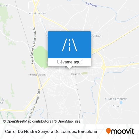 Mapa Carrer De Nostra Senyora De Lourdes