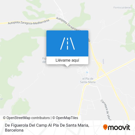 Mapa De Figuerola Del Camp Al Pla De Santa Maria