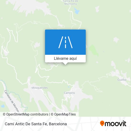 Mapa Camí Antic De Santa Fe