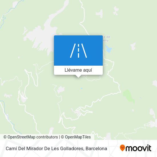 Mapa Camí Del Mirador De Les Golladores
