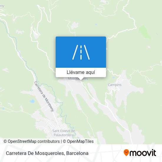 Mapa Carretera De Mosqueroles