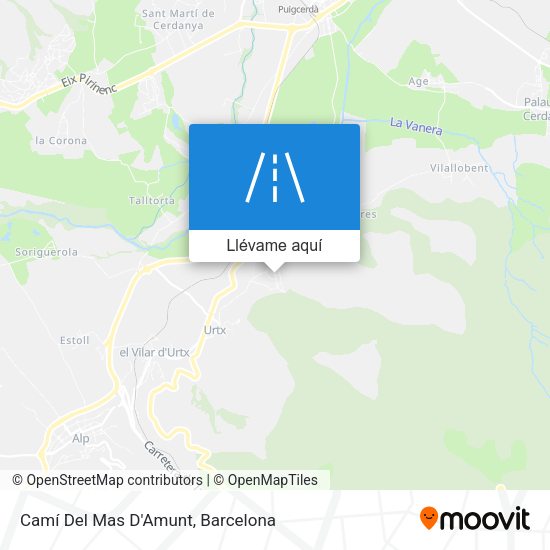 Mapa Camí Del Mas D'Amunt