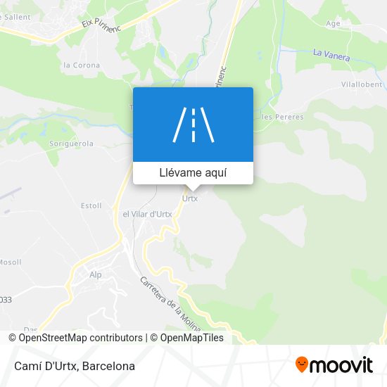 Mapa Camí D'Urtx