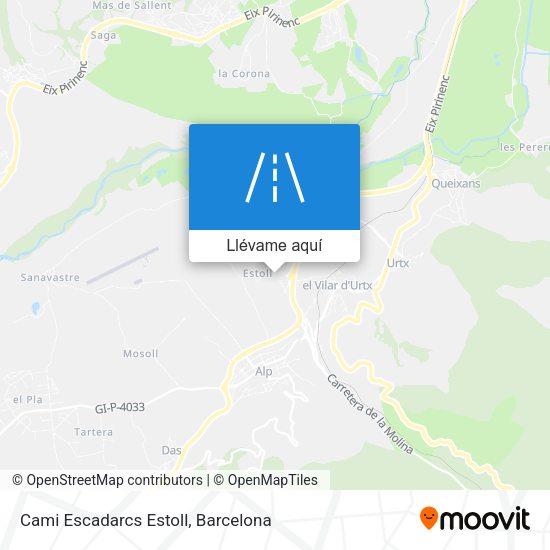 Mapa Cami Escadarcs Estoll
