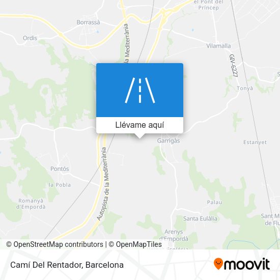 Mapa Camí Del Rentador