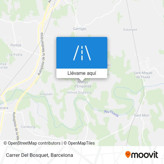 Mapa Carrer Del Bosquet
