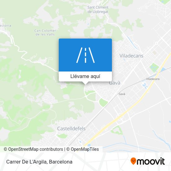 Mapa Carrer De L'Argila