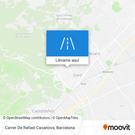 Mapa Carrer De Rafael Casanova