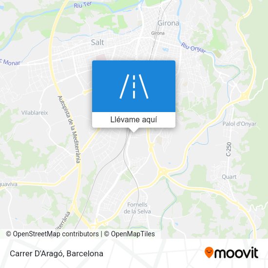 Mapa Carrer D'Aragó