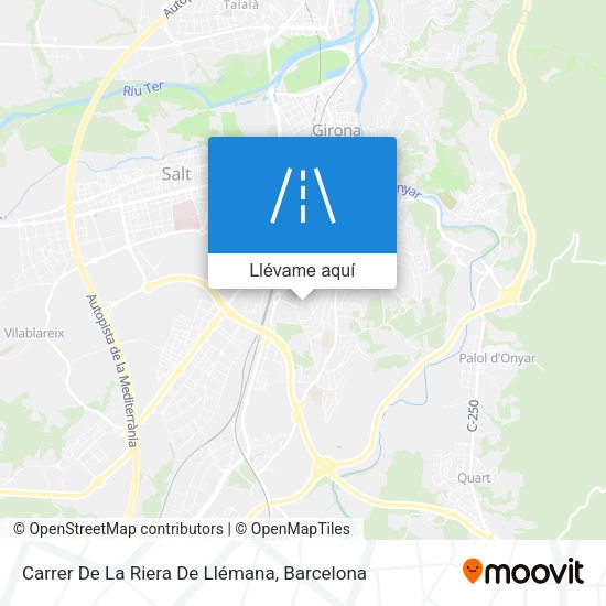 Mapa Carrer De La Riera De Llémana