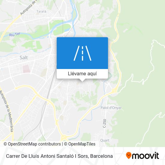 Mapa Carrer De Lluís Antoni Santaló I Sors