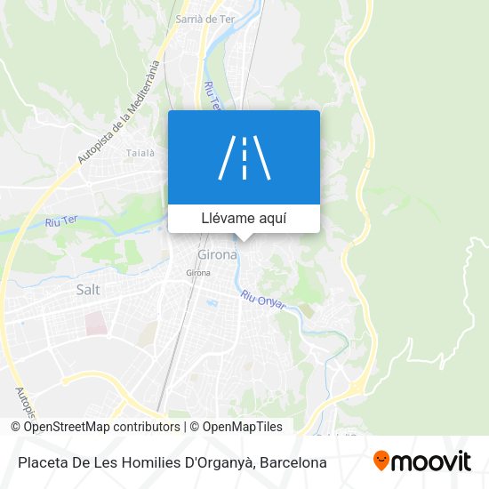 Mapa Placeta De Les Homilies D'Organyà
