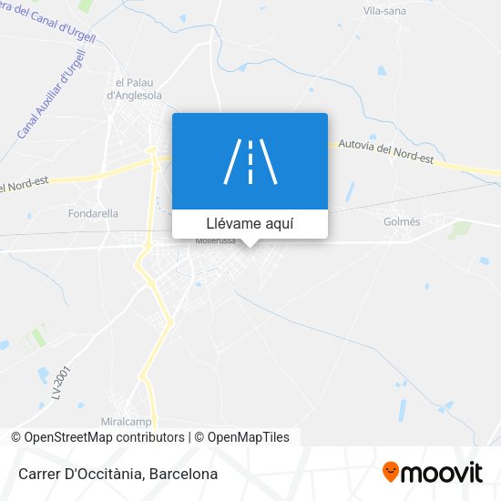 Mapa Carrer D'Occitània