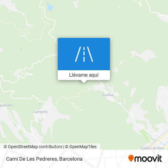 Mapa Camí De Les Pedreres