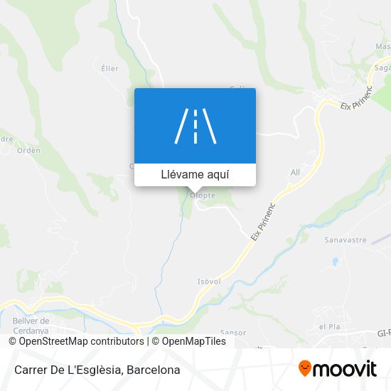 Mapa Carrer De L'Esglèsia