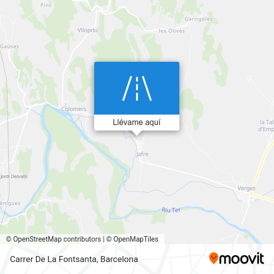 Mapa Carrer De La Fontsanta