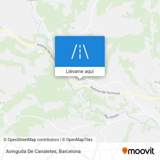 Mapa Avinguda De Canaletes