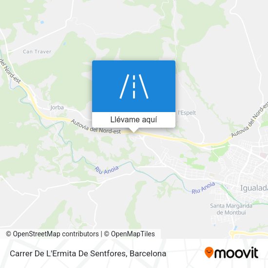 Mapa Carrer De L'Ermita De Sentfores