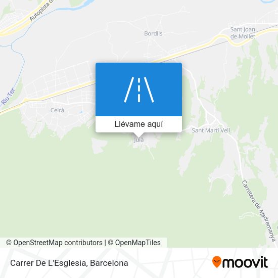 Mapa Carrer De L'Esglesia