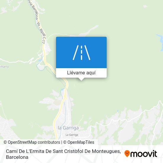 Mapa Camí De L'Ermita De Sant Cristòfol De Monteugues