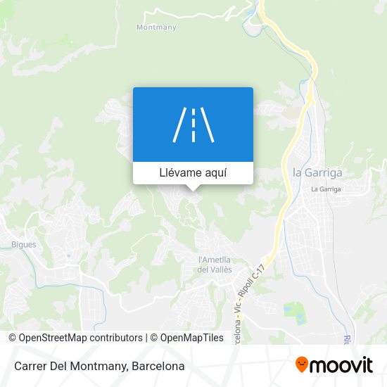 Mapa Carrer Del Montmany